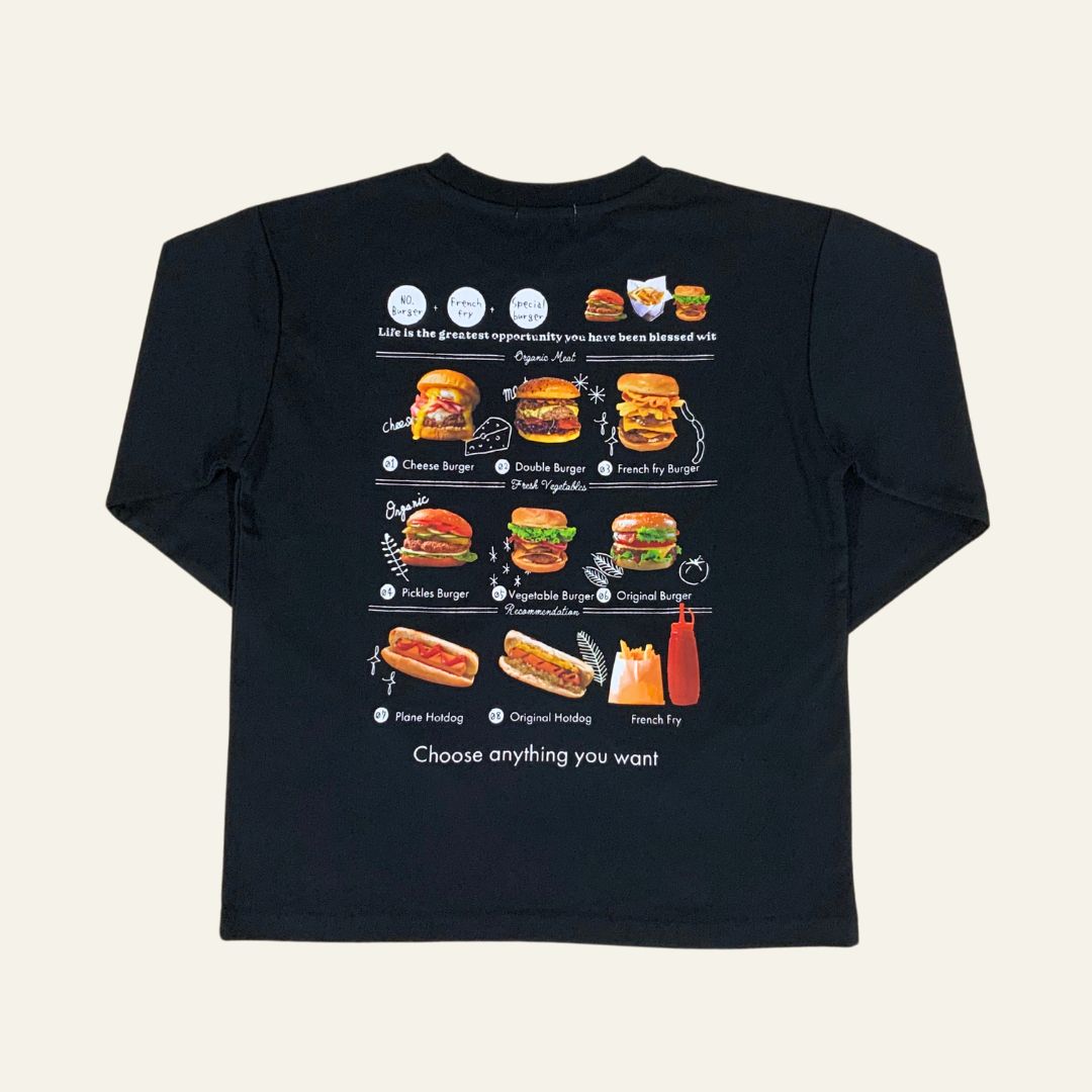 enso キッズ 長袖Tシャツ ブラック ek00026