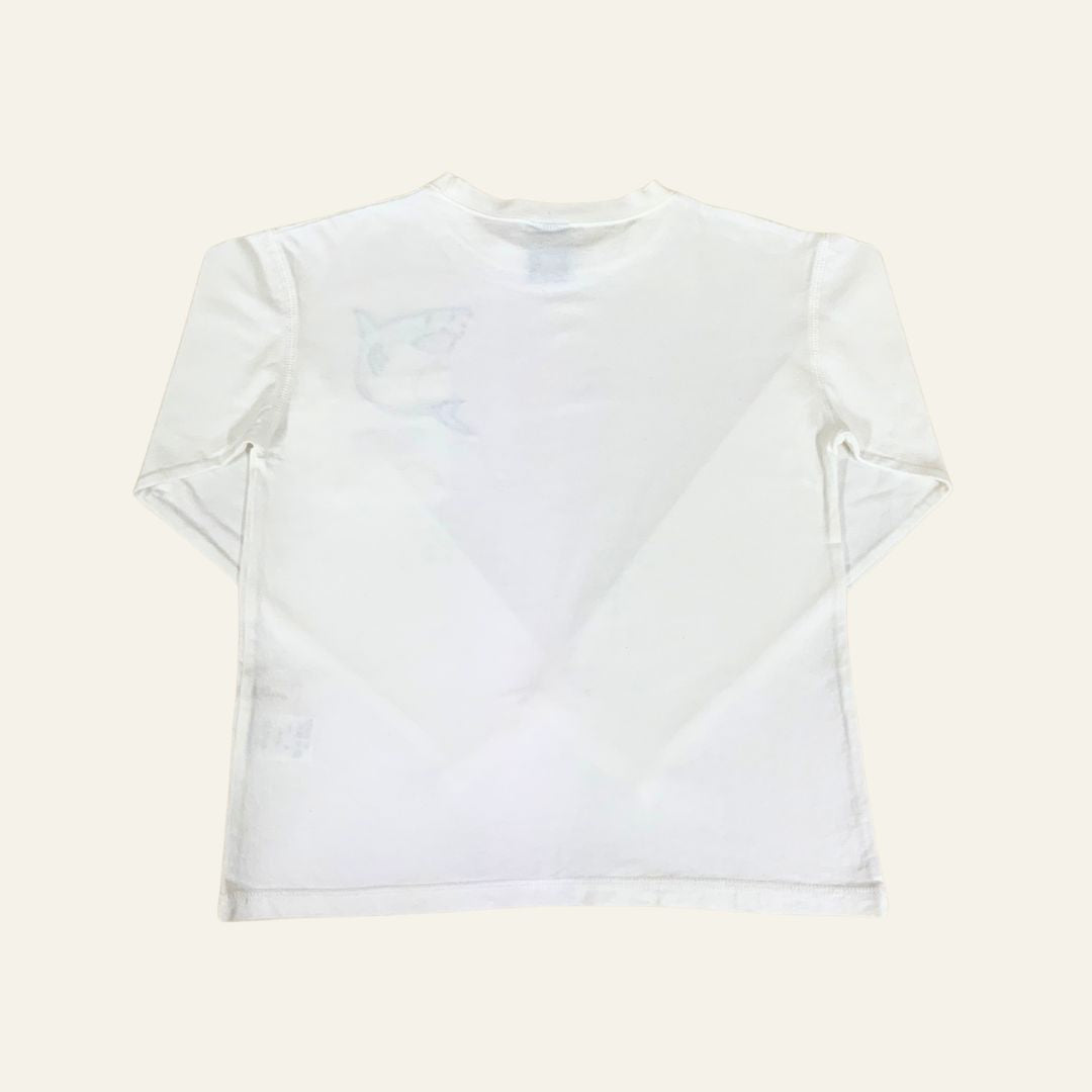 enso キッズ 長袖Tシャツ シャーク ホワイト 150 ek00048
