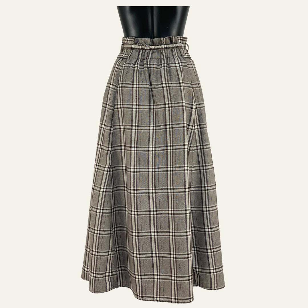 enso ロングスカート ブラウン F el00088