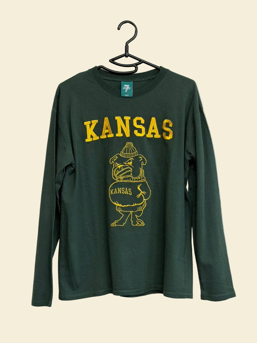 Kids 160cm 長袖Tシャツ グリーン K42