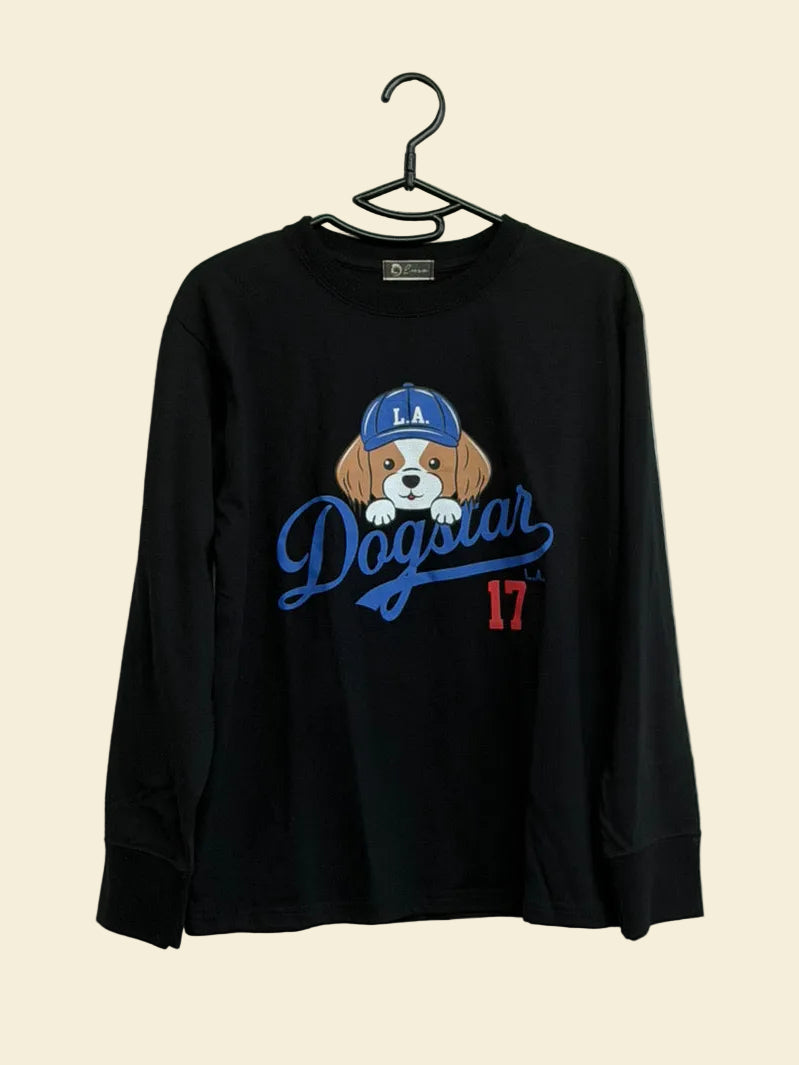 Kids 140cm 長袖Tシャツ ブラック K39