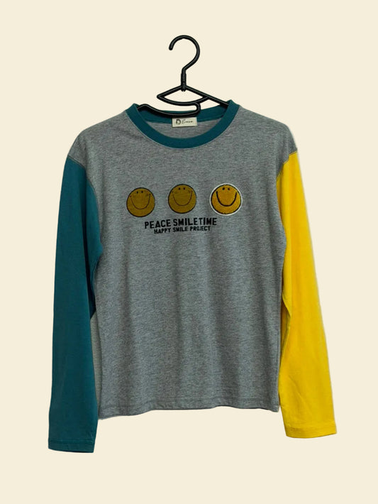 Kids 150cm 長袖Tシャツ グレー K37