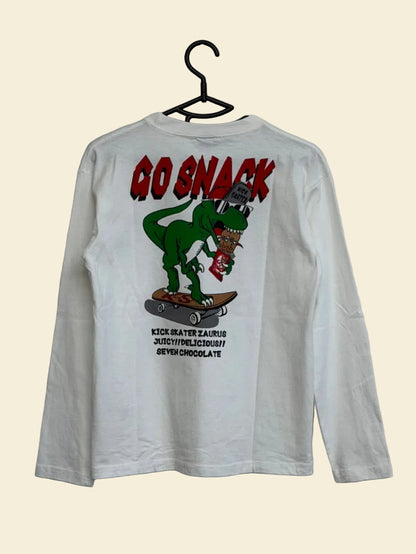 Kids 150cm 長袖Tシャツ ホワイト K34