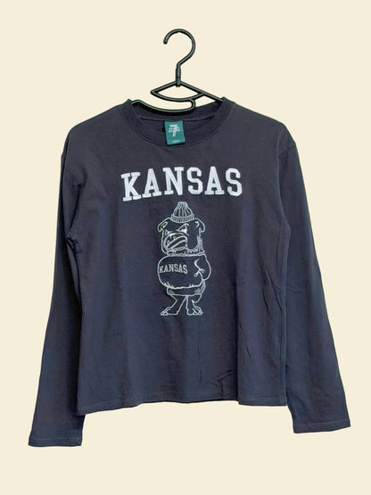 Kids 150cm 長袖Tシャツ チャコールグレー K32